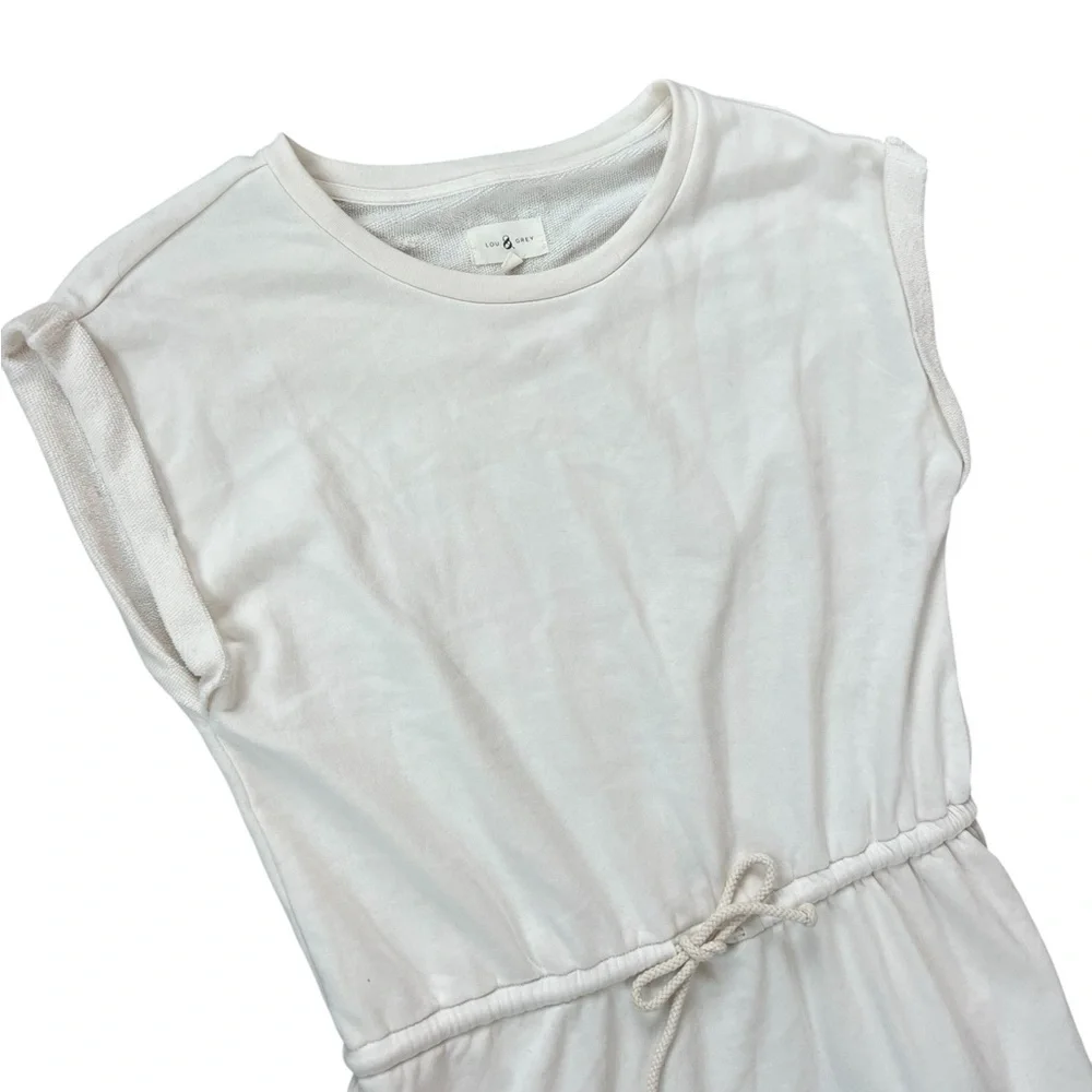 Lou & Grey Cream Drawstring Waist Casual Dress - Picture 3 of 3